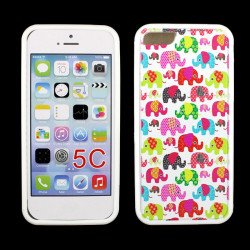 iPhone 5C Gummy Design Case (Mini Elephant)